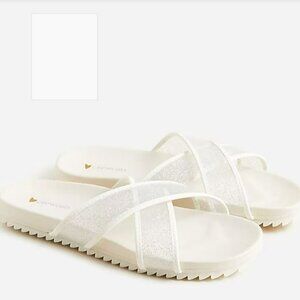 J Crew Girls' cross-strap pool slides